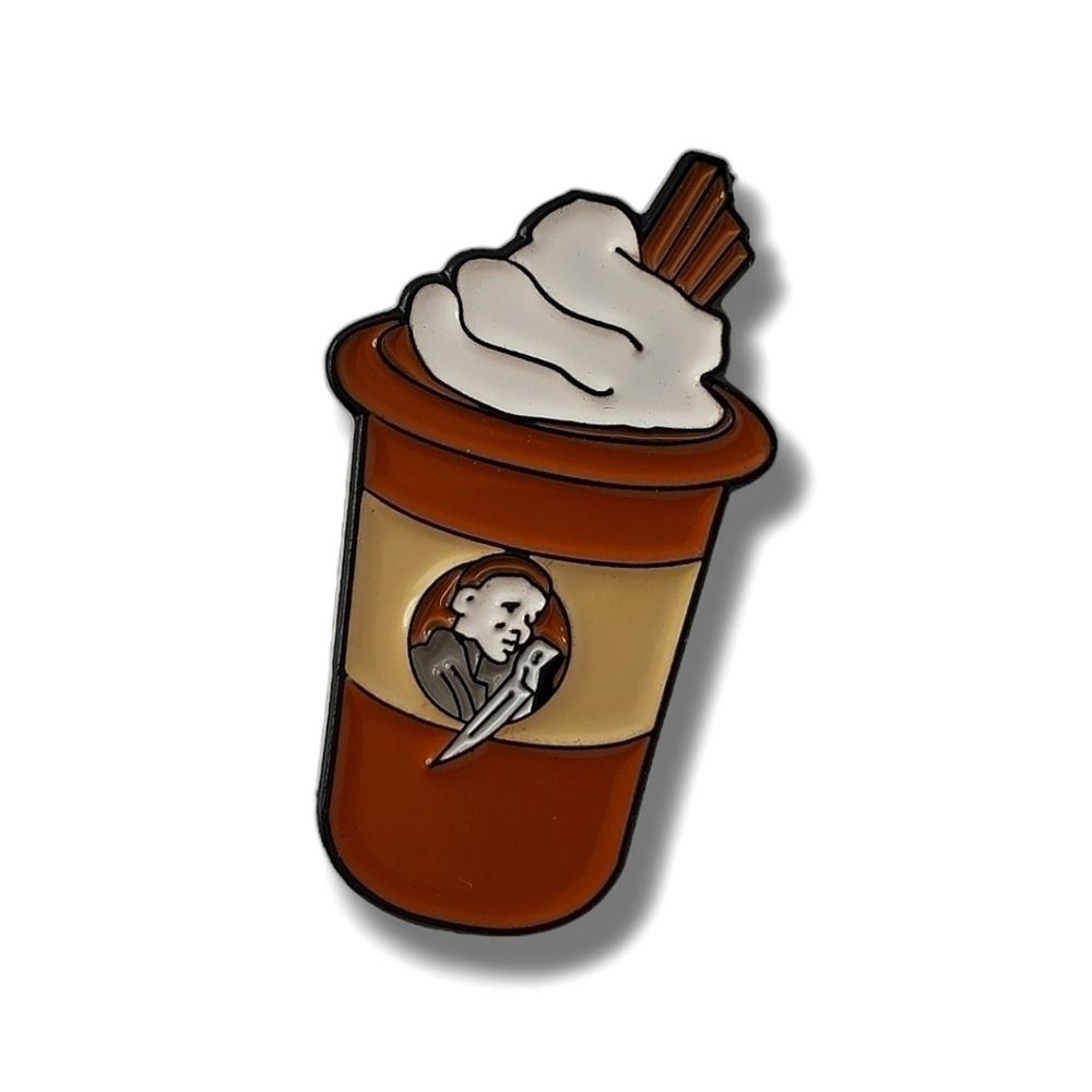 HALLOWEEN Movie Michael Myers Latte Pin